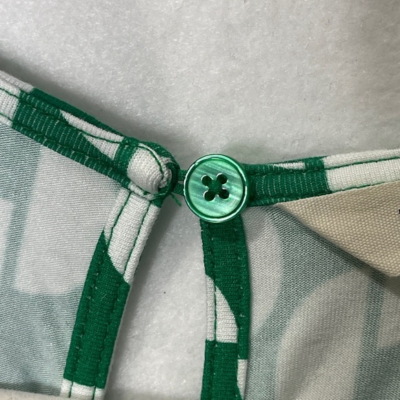 Boden Thea Jersey Jumpsuit Emerald Green Geo Wave Print Size 10 Geometric Print - Picture 7 of 9